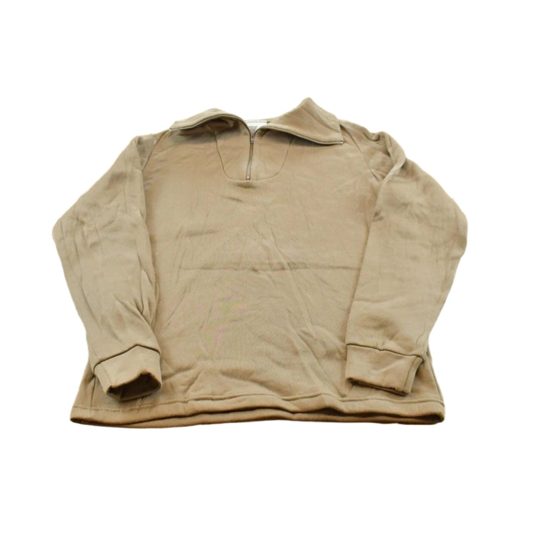 Vintage 2000s Cold Weather Military Undershirt Quarter Zip Fleece Sweatshirt Men's M