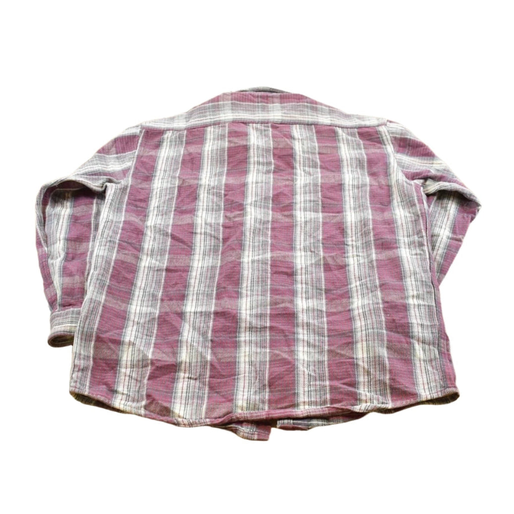 Vintage 1990s St. John's Bay Heavyweight Flannel Plaid Button Up Shirt Men's L