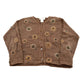 Vintage 2000 Susan Bristol Floral Embroidered Knit Cardigan Sweater Women's M