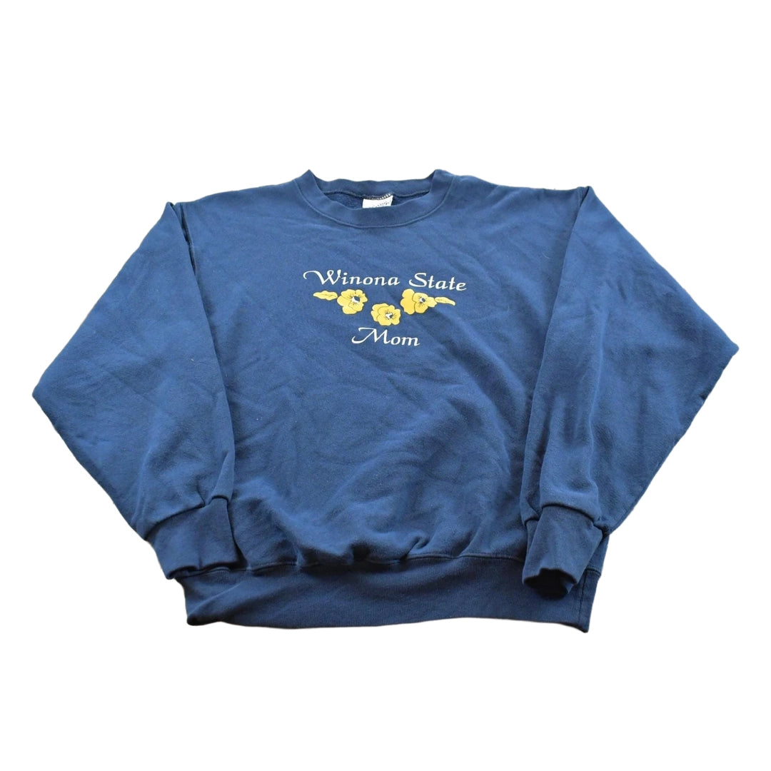 Vintage 1990s Winona State Mom Crewneck Sweatshirt Women's M