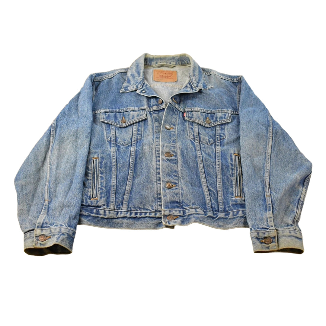 Vintage 1990s Levi's Denim Jean Trucker Jacket Men's L