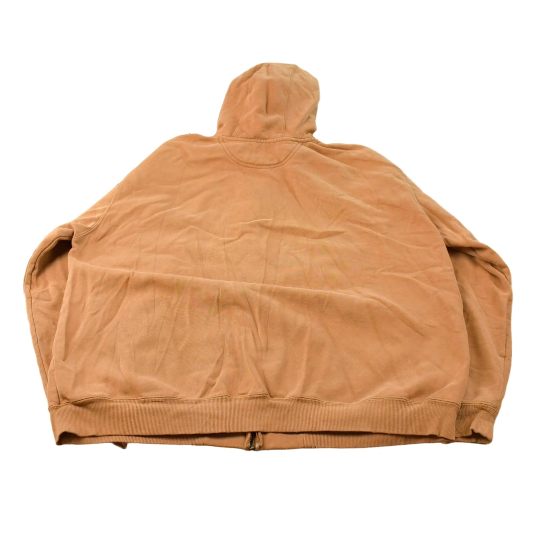 Vintage 1990s Carhartt Full Zip Thermal Lined Hoodie Sweatshirt Men's 2XL