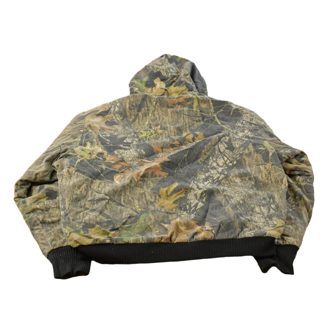 Vintage 1990s Wolf Mountain Tree Camo Full Zip Hunting Jacket Men's XL
