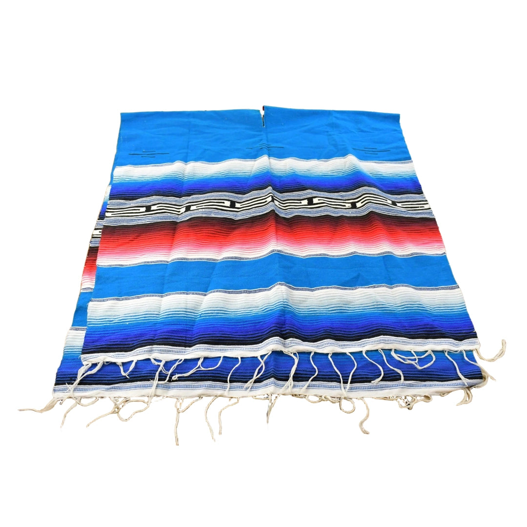 Vintage 1970s Aztec Print Mexico Poncho Men's 2XL