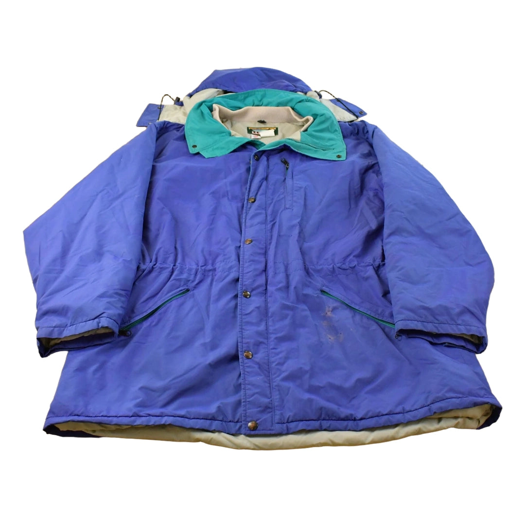 Vintage 1990s L.L. Bean Parka Hooded Jacket Men's 2XL Tall