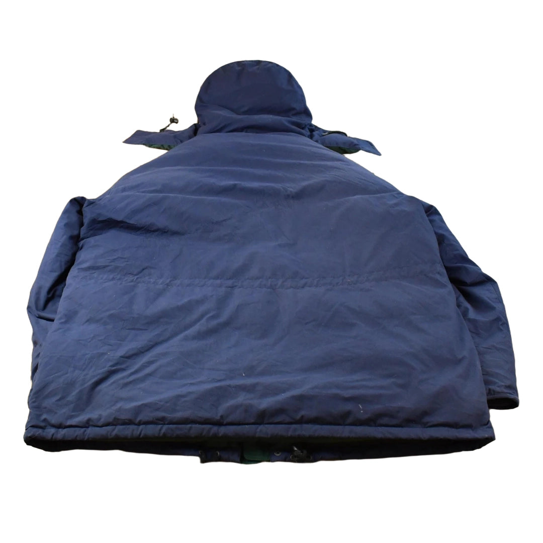 Vintage 1990s Eddie Bauer Ridgeline Goose Down Hooded Jacket Men's 2XL Tall
