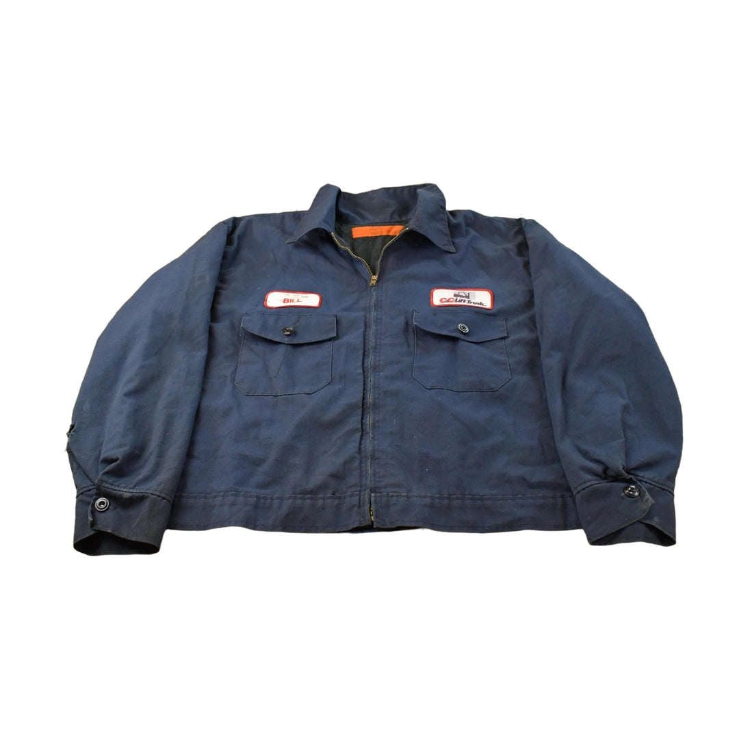 Vintage 1980s Utility Work Wear Jacket Men's 3XL