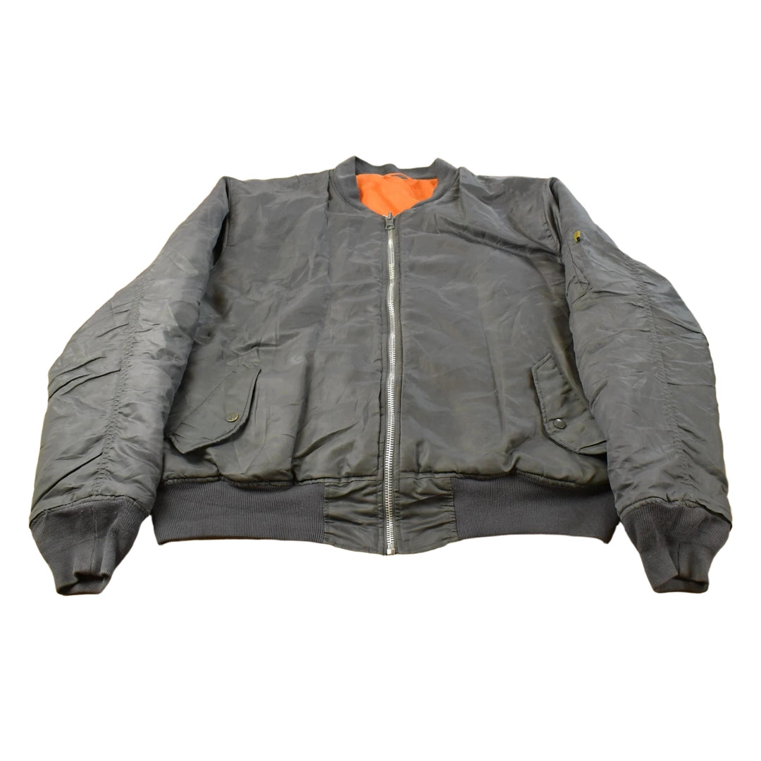 Vintage Y2K Knox Armory Reversible Bomber Jacket Men's XL