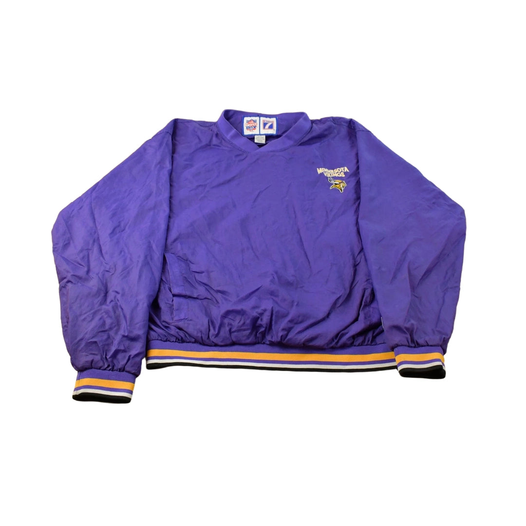 Vintage 1990s Minnesota Vikings NFL Logo 7 Pullover Jacket Men's M