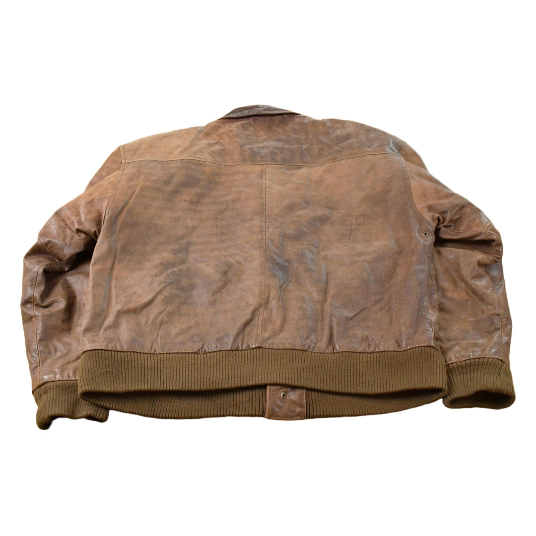 Vintage 1980s G III Leather Flight Bomber Jacket Men's S