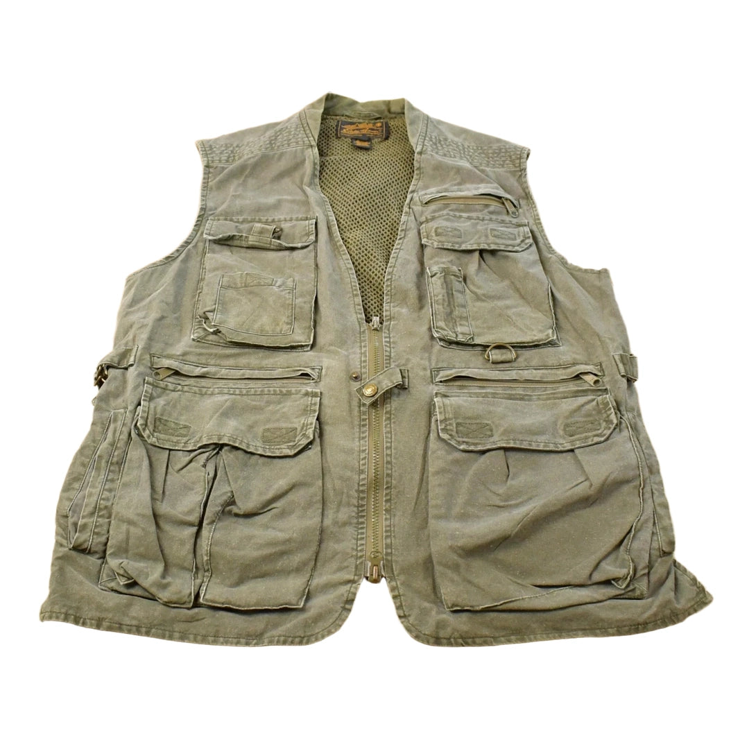 Vintage 1990s Eddie Bauer Fishing Vest Jacket Men's S Men's Medium