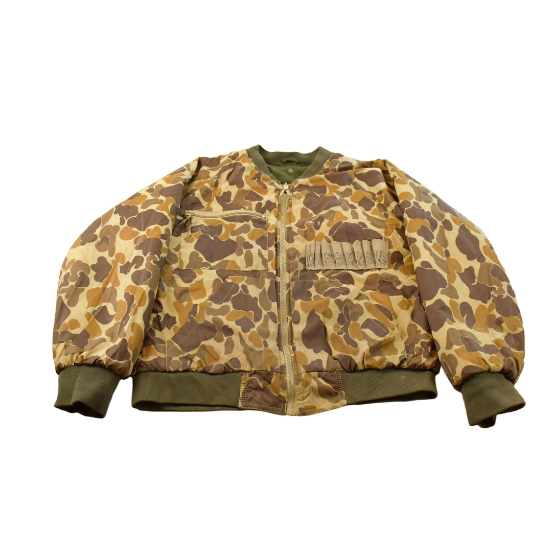 Vintage 1990s Gamehide Reversible Fleece Camo Liner Jacket Men's Medium