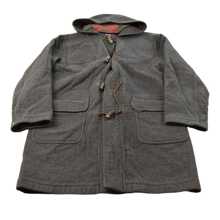 Vintage 1990s Tommy Hilfiger Wool Duffle Coat Men's Large