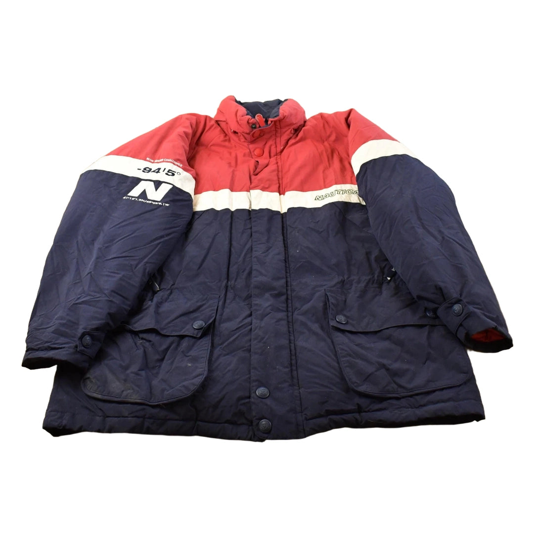 Vintage 1990s Nautica Down Puffer Jacket Men's XL