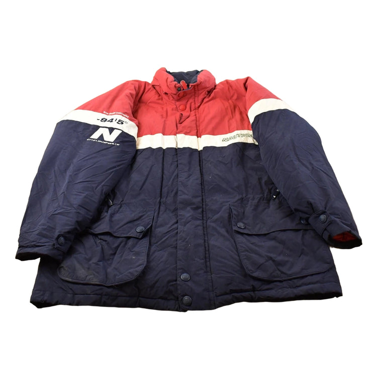 Vintage 1990s Nautica Down Puffer Jacket Men's XL
