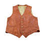 Vintage 1980s Leather Western Vest Jacket Men's S