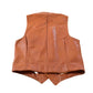 Vintage 1980s Leather Western Vest Jacket Men's S