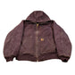 Vintage 2000s Carhartt Plum Canvas Hooded Jacket Men's L