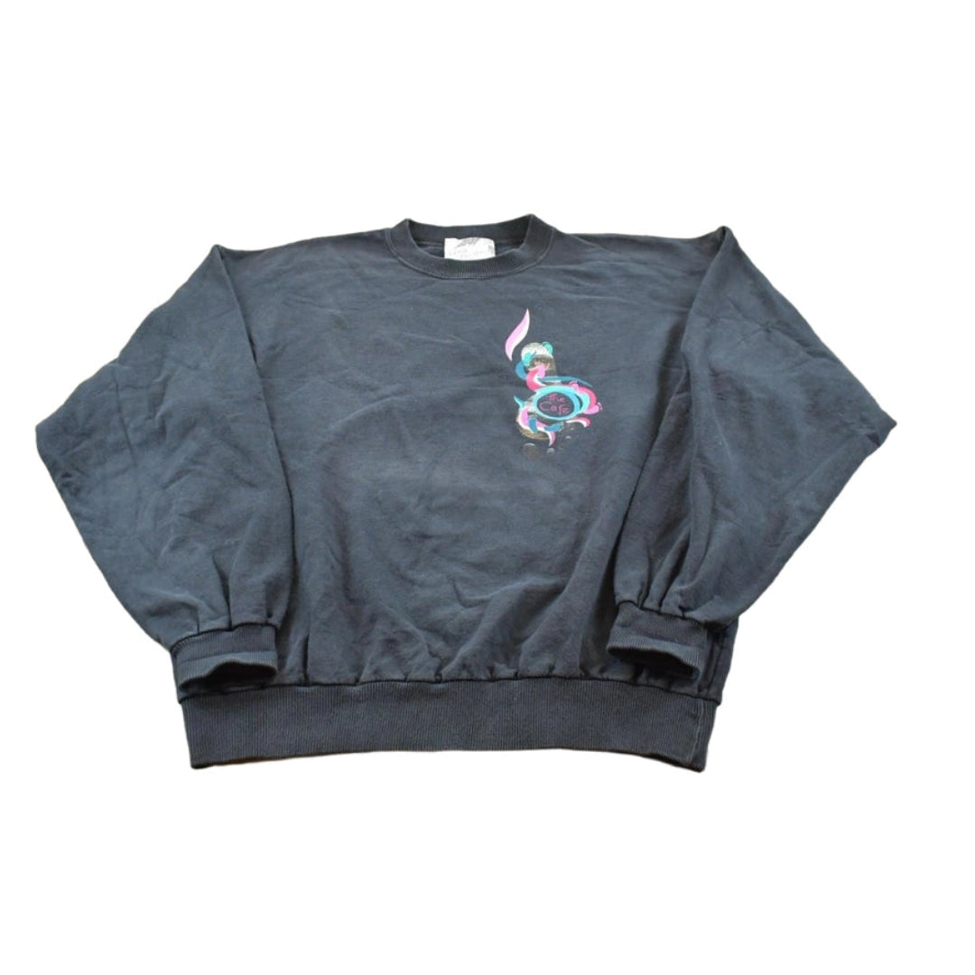 Vintage 1990s Chateau Souverain Cafe Alexander Valley California Promotional Wine Crewneck Sweatshirt Men's M Men's Large