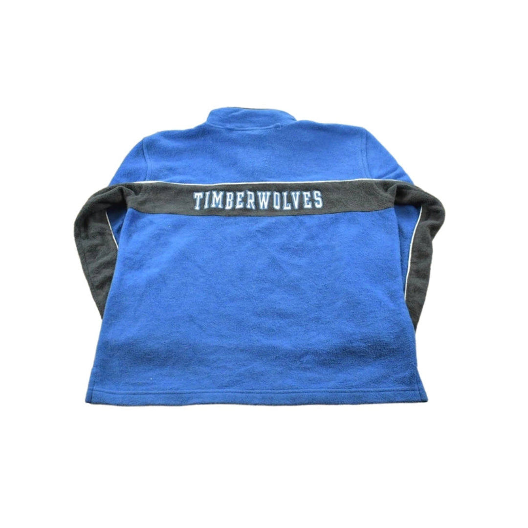 Vintage 1990s Nike Team Minnesota Timberwolves NBA Fleece Crewneck Sweatshirt Youth L Men's Large