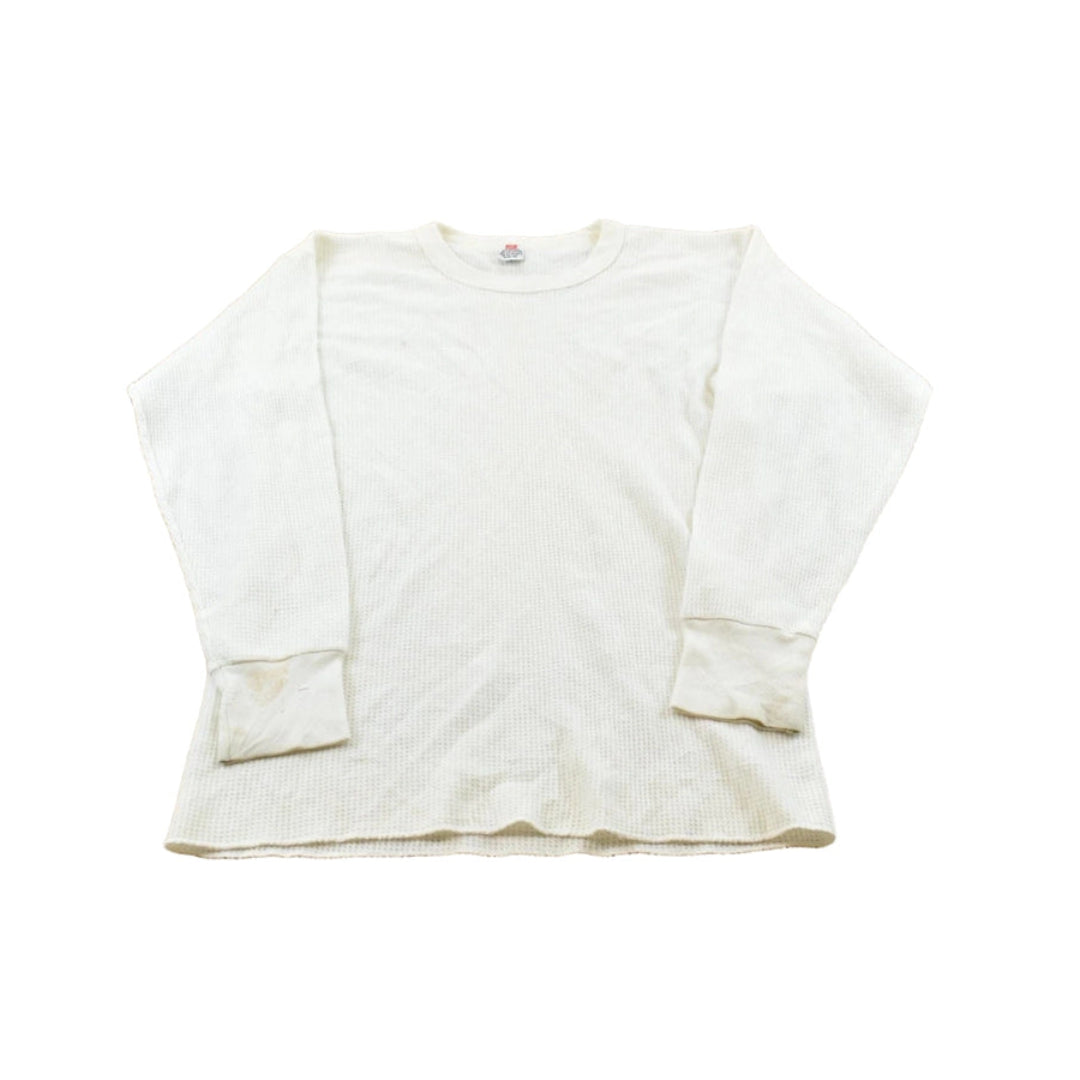 Vintage Y2K Hanes Thermal Long Sleeve Undershirt Men's L