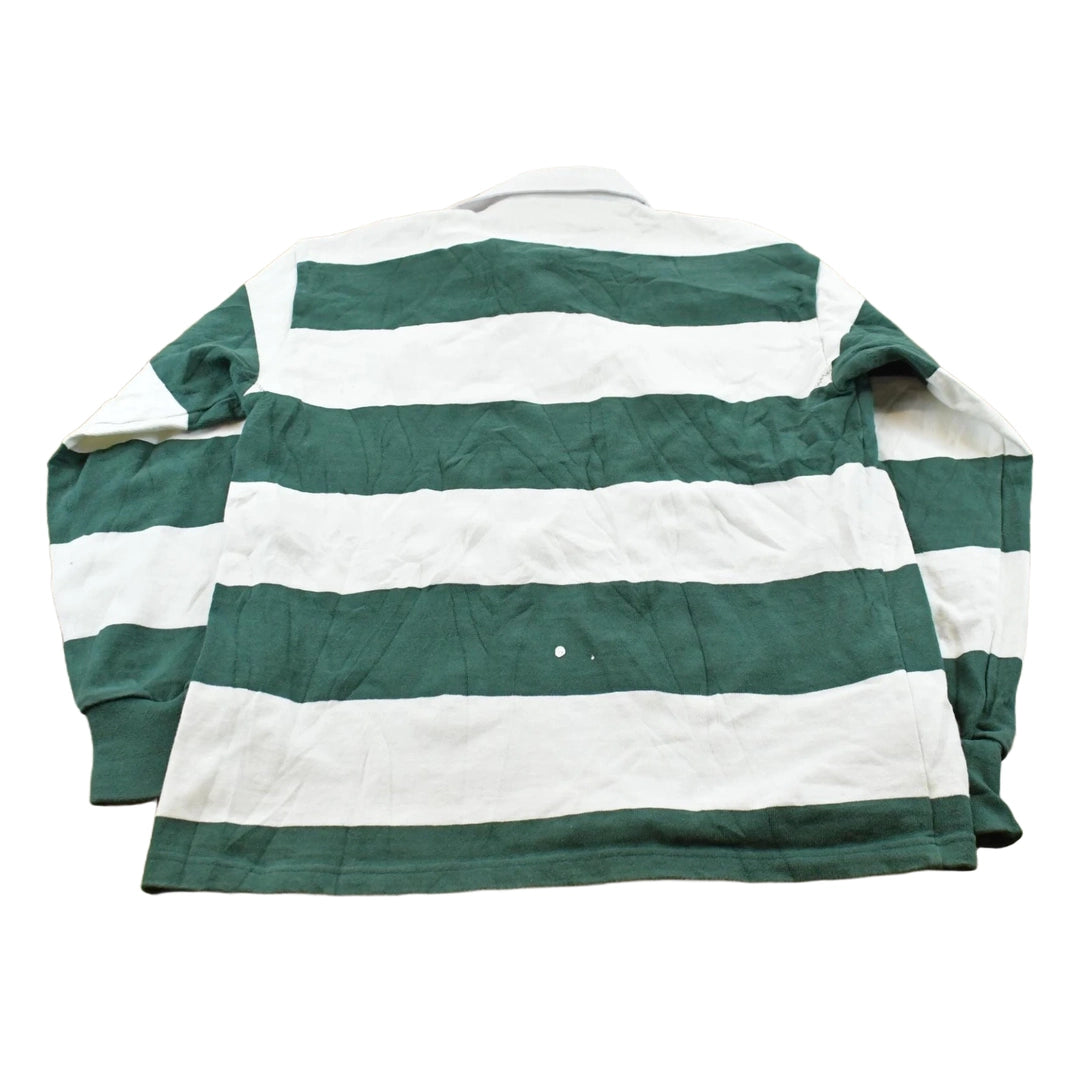Vintage 1990s Barbarian Archmere Auks Delaware School Long Sleeve Rugby Shirt Men's L