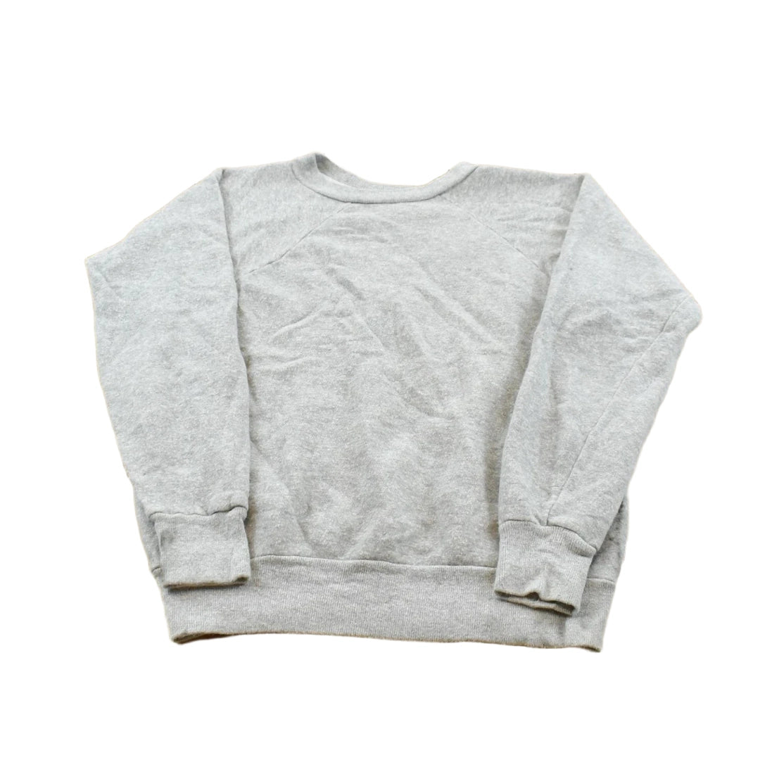 Vintage 1980s Blank Gray Raglan Crewneck Sweatshirt Men's XS