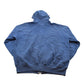 Vintage 1990s Russell Athletic Blank Blue Zip-Up Hoodie Sweatshirt Men's L