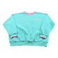 Vintage 1980s Boundary Waters Quilted Embroidered Crewneck Sweatshirt Women's L
