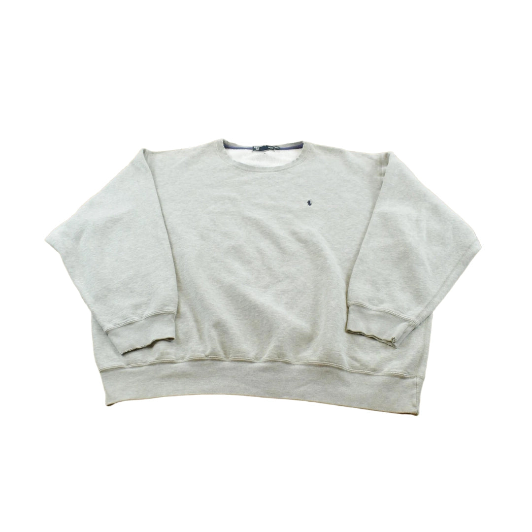 Vintage 1990s Polo By Ralph Lauren Small Pony Logo Crewneck Sweatshirt Men's 2XL