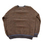 Vintage 1990s Crossings Striped Knitted Henley Sweater Men's L