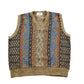Vintage 1990s London Fog Fair Isle Knit V-Neck Pullover Sweater Men's L