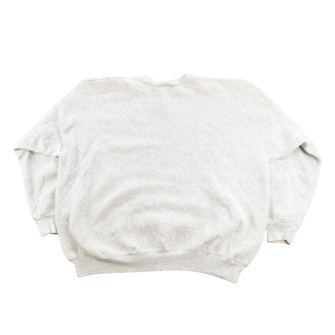 Vintage 1990s Hanes Premium Weight Blank Heather Grey Crewneck Sweatshirt Men's 2XL