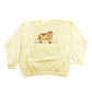 Vintage 1990s Cute Cow Graphic Raglan Crewneck Sweatshirt Women's L