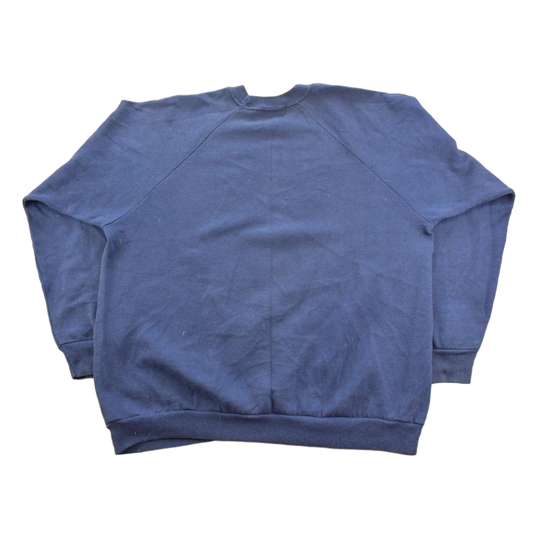 Vintage 1990s Boston Fire Department Basketball Championships Raglan Crewneck Sweatshirt Men's L