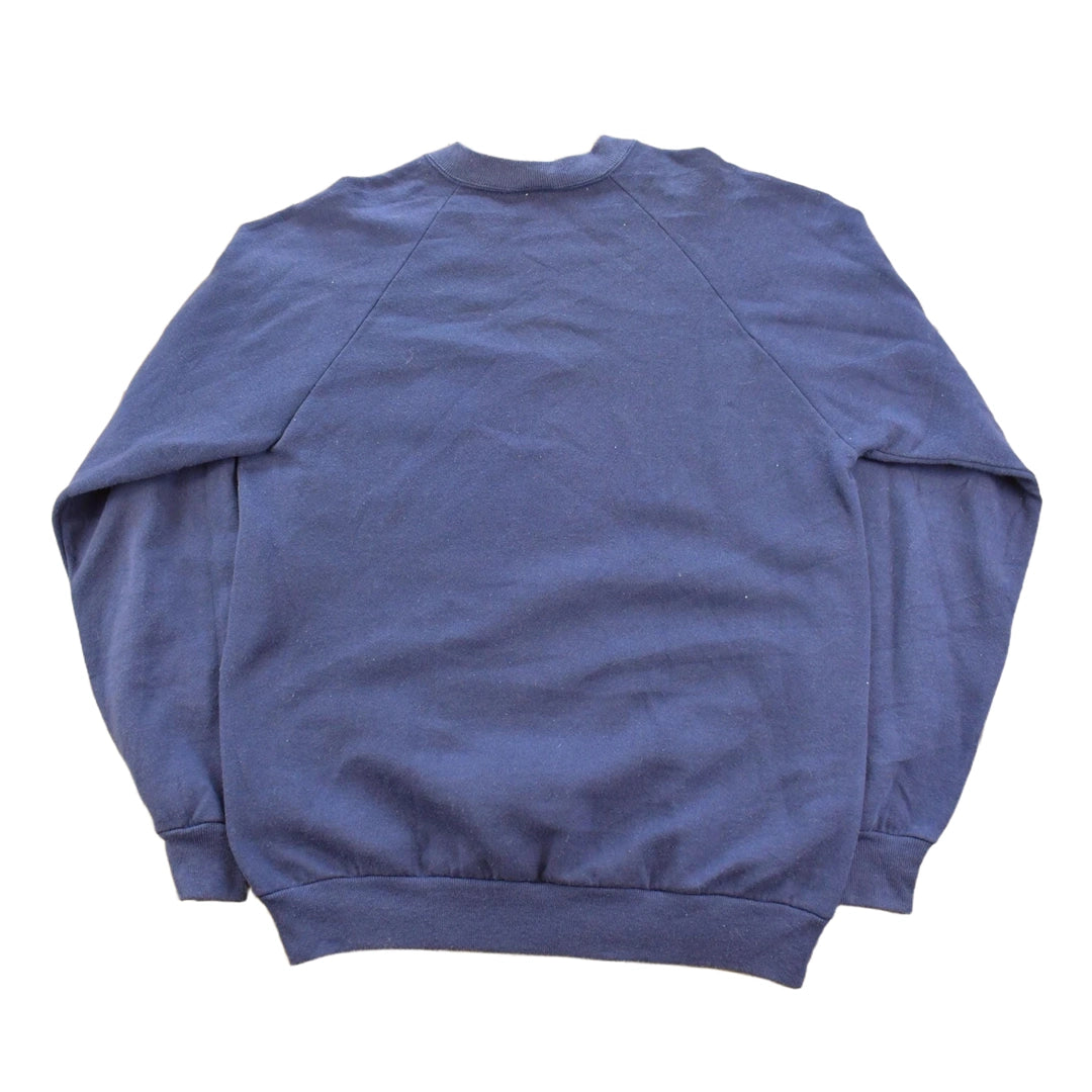 Vintage 1990s Town Bank New Jersey Travel Raglan Crewneck Sweatshirt Men's L