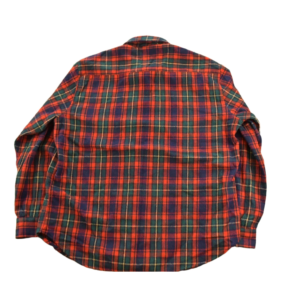 Vintage 1990s Cumberland Checkered Flannel Button Up Shirt Men's L