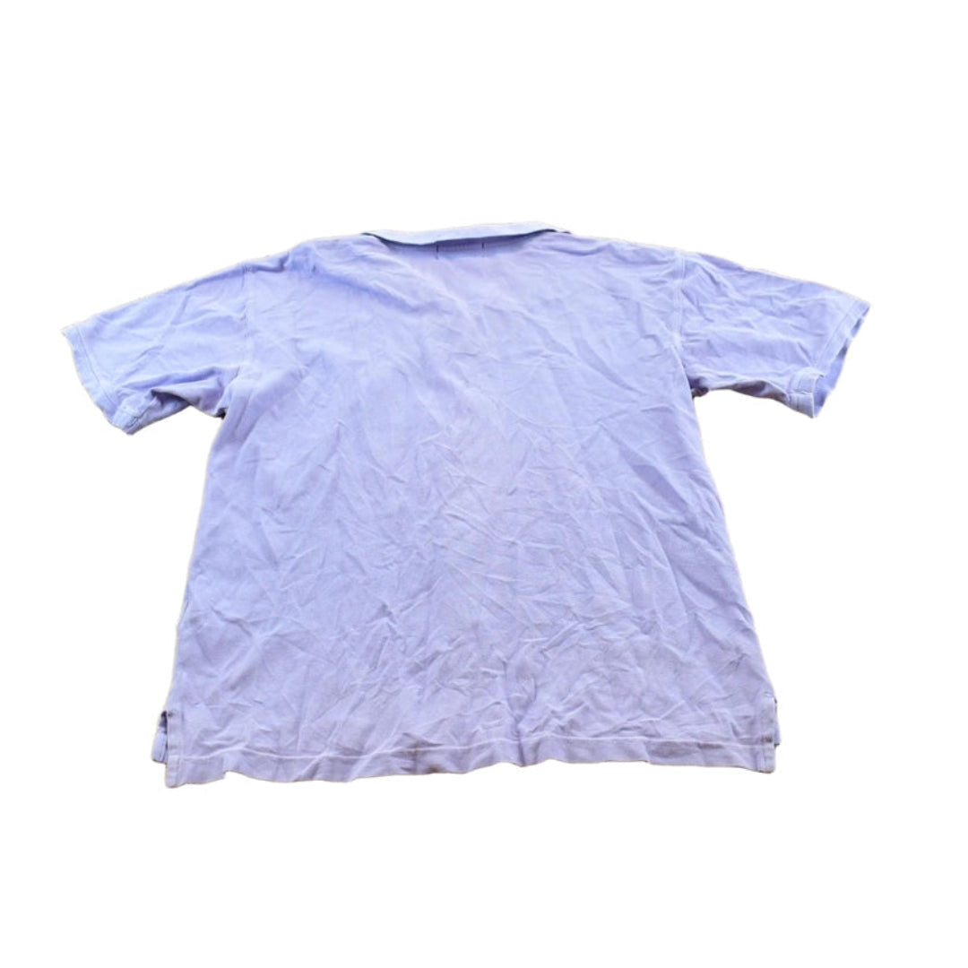 Vintage 1990s Eddie Bauer Light Purple Lilac Full Button Up Polo Shirt Women's L