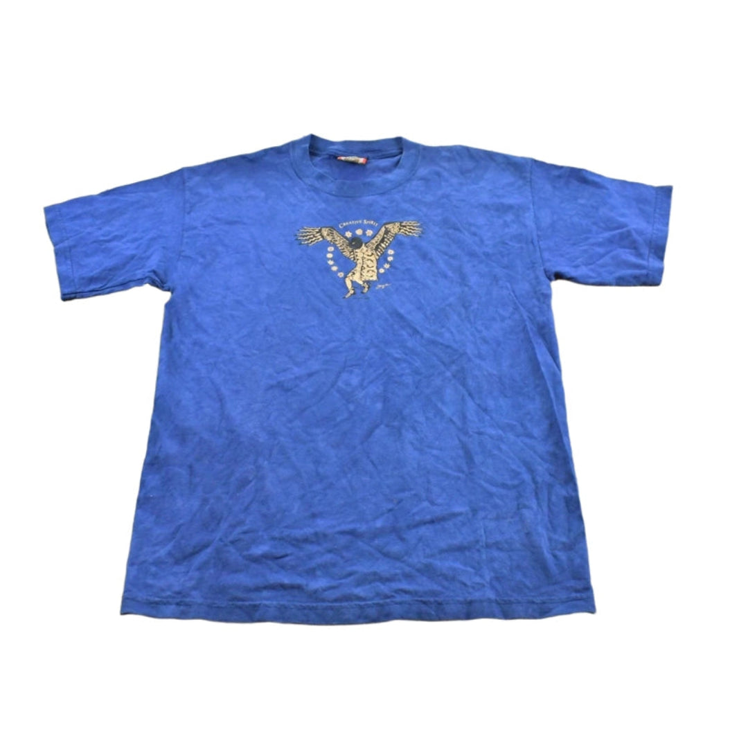 Vintage 2000s Dagoli Creative Spirit Native American Art Graphic T-Shirt Men's M