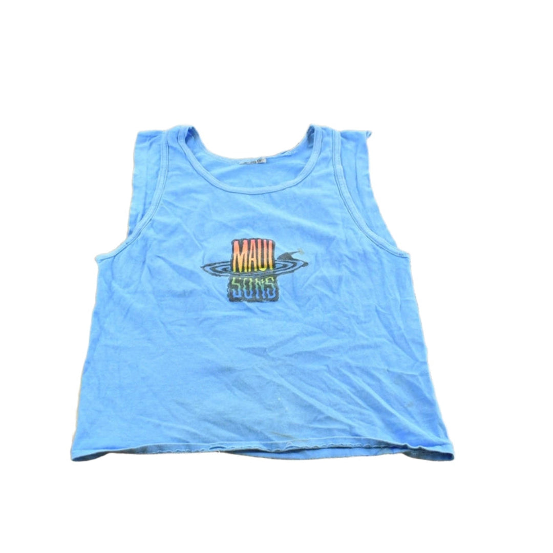 Vintage 1990s Maui Sons Souvenir Tank Top T-Shirt Youth M