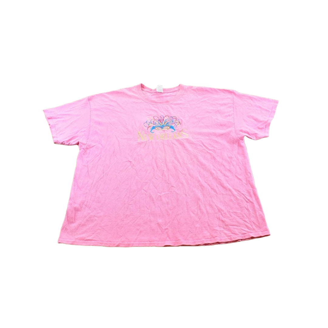 Vintage 2000s New Orleans Embroidered Souvenir T-Shirt Men's 2XL