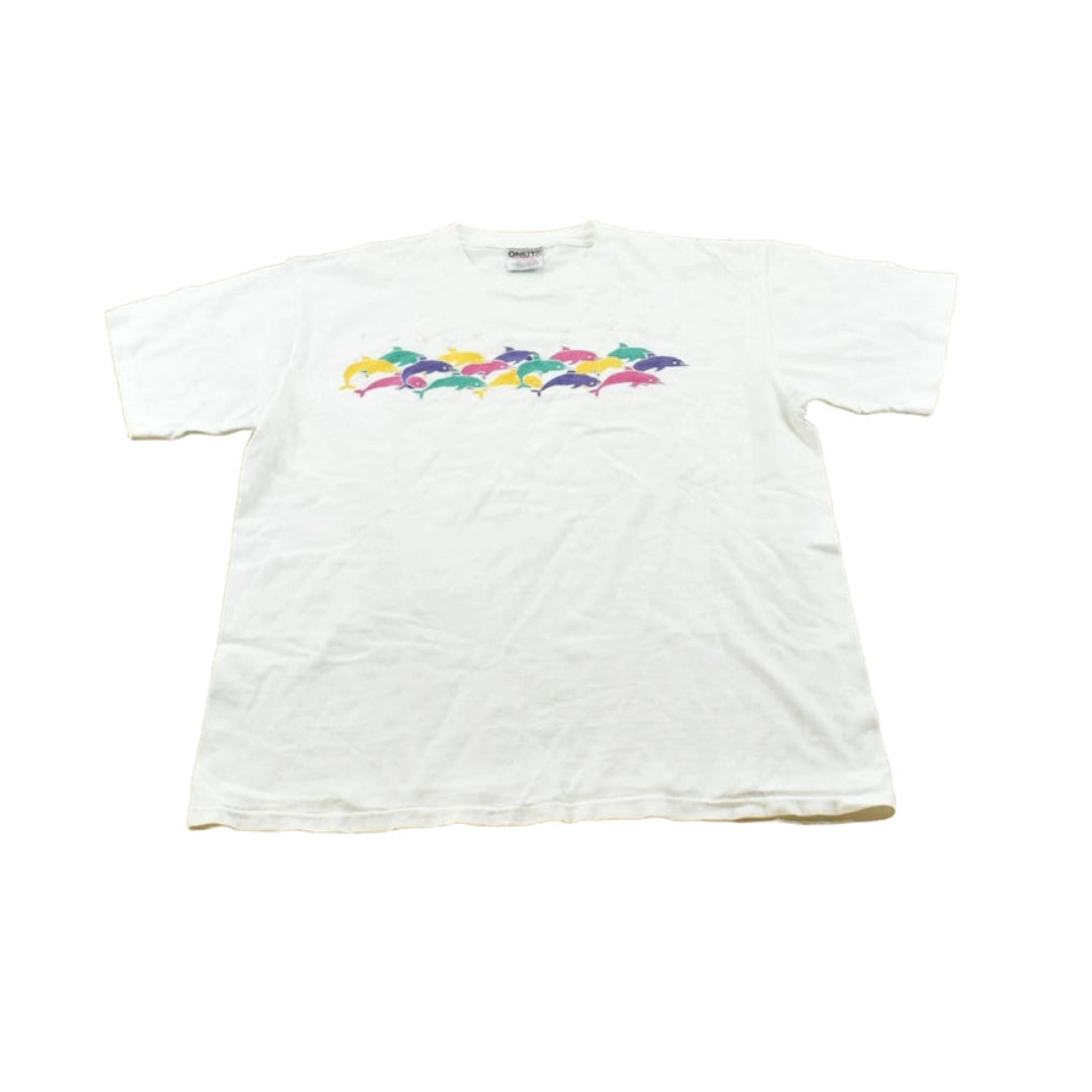 Vintage 1990s Longboat Key Florida Dolphins Souvenir T-Shirt Men's L