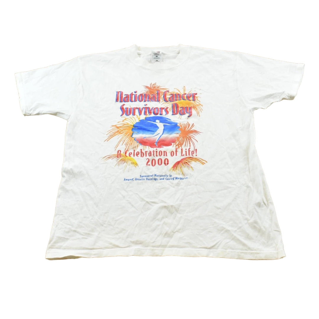 Vintage 2000 National Cancer Survivors Day Celebration Of Life Charity T-Shirt Men's L