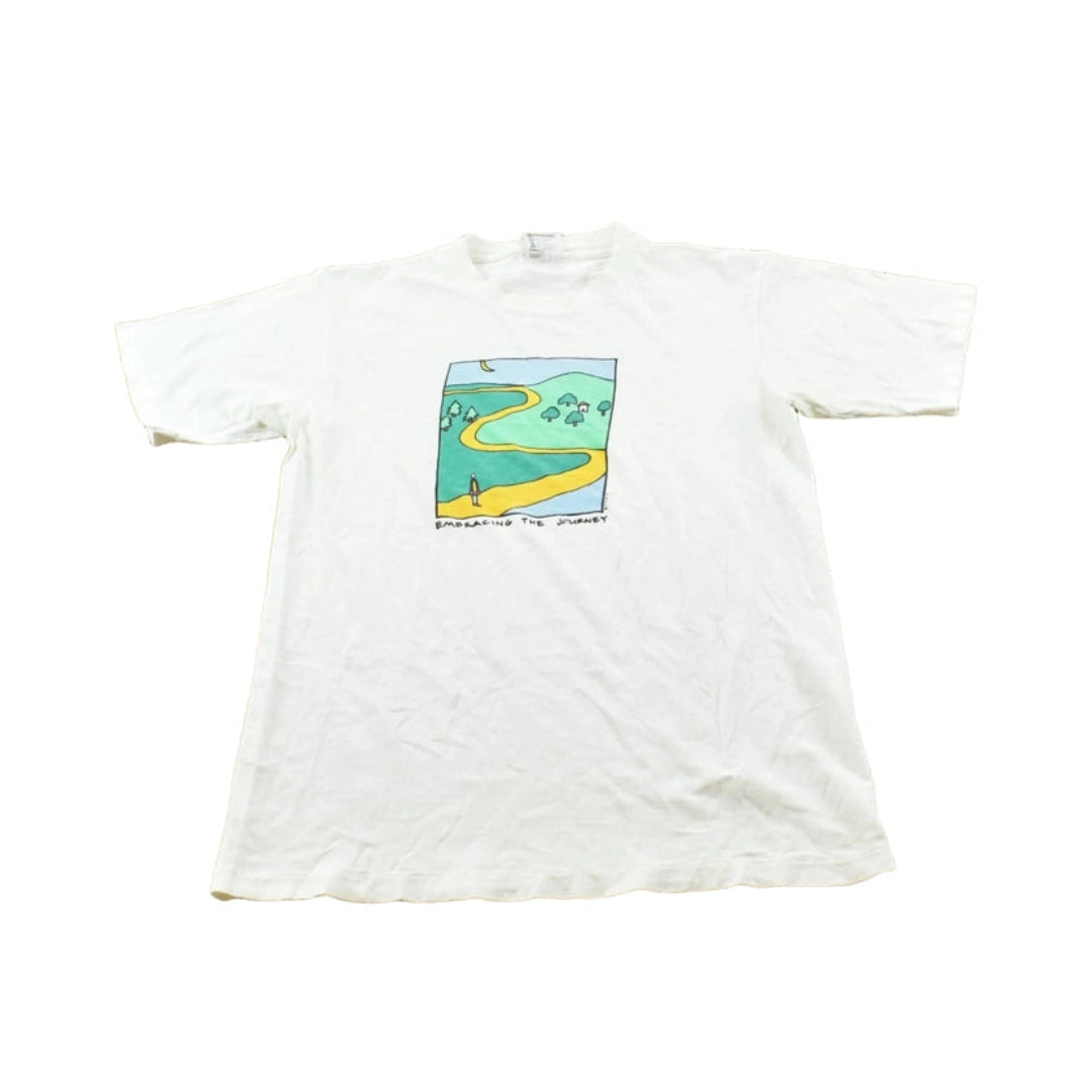 Vintage 1990s Embracing The Journey Art T-Shirt Men's M