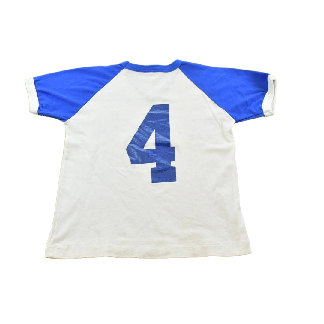 Vintage 1980s Leaside Softball Dragonflys Ringer T-Shirt Youth M