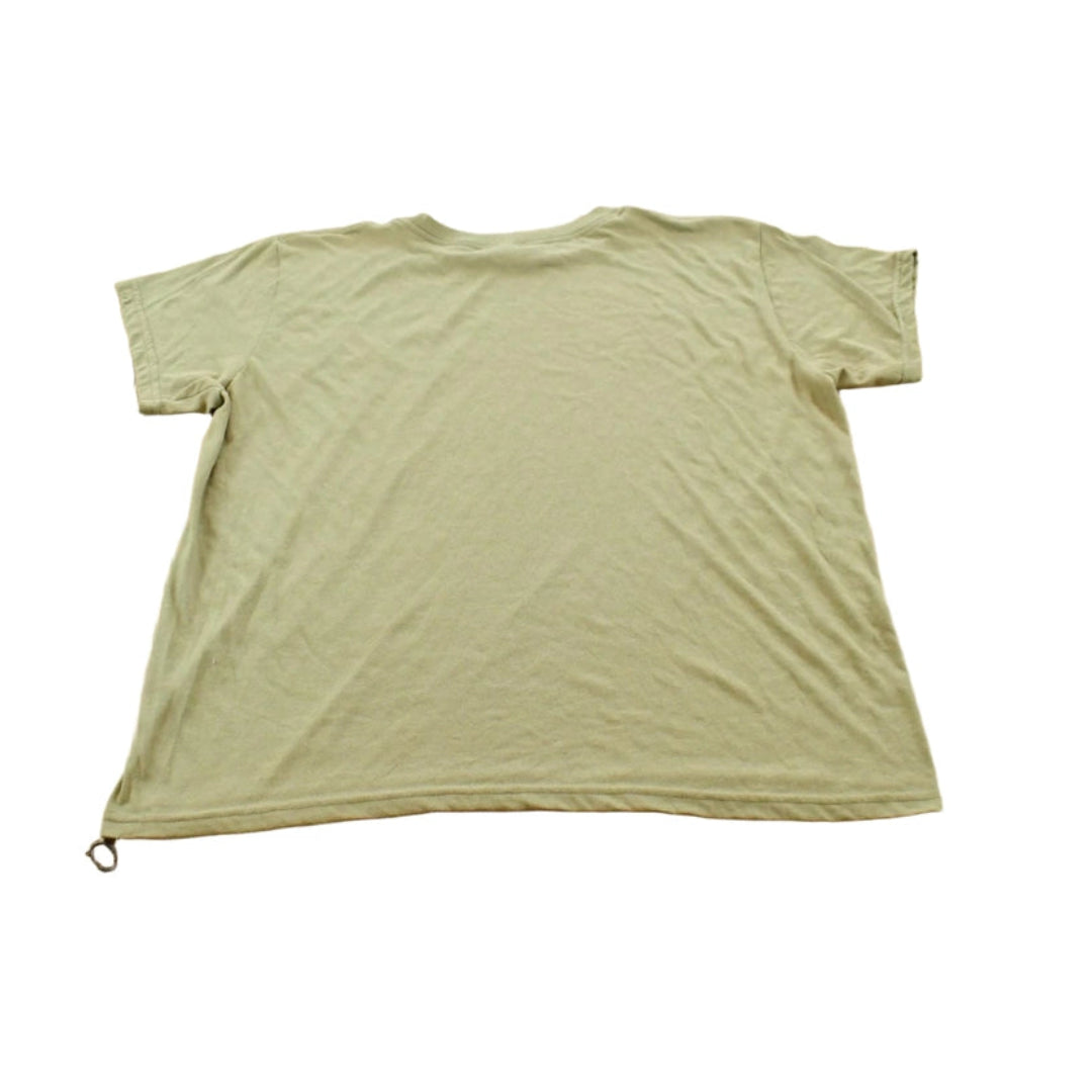 Vintage 1990s Blank Olive Green T-Shirt Men's L
