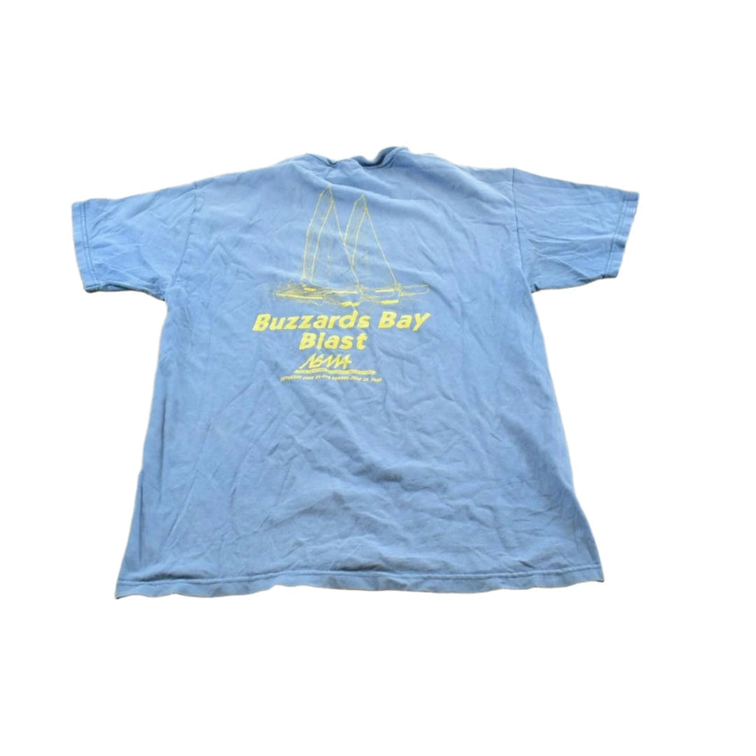 Vintage 2000 Buzzards Bay Blast Massachusetts Sailboat Yacht Club Souvenir T-Shirt Men's M