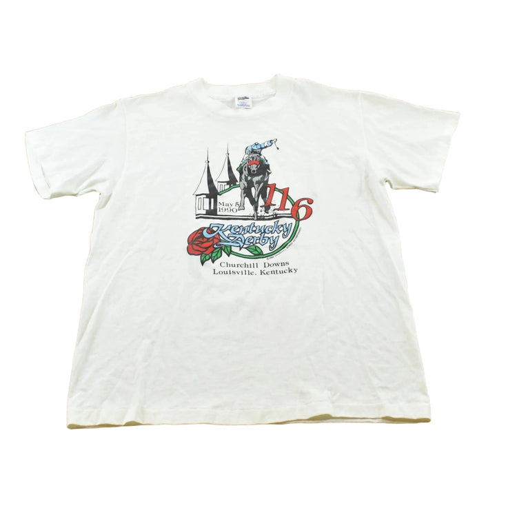 Vintage 1990 Kentucky Derby 116 T-Shirt Men's M