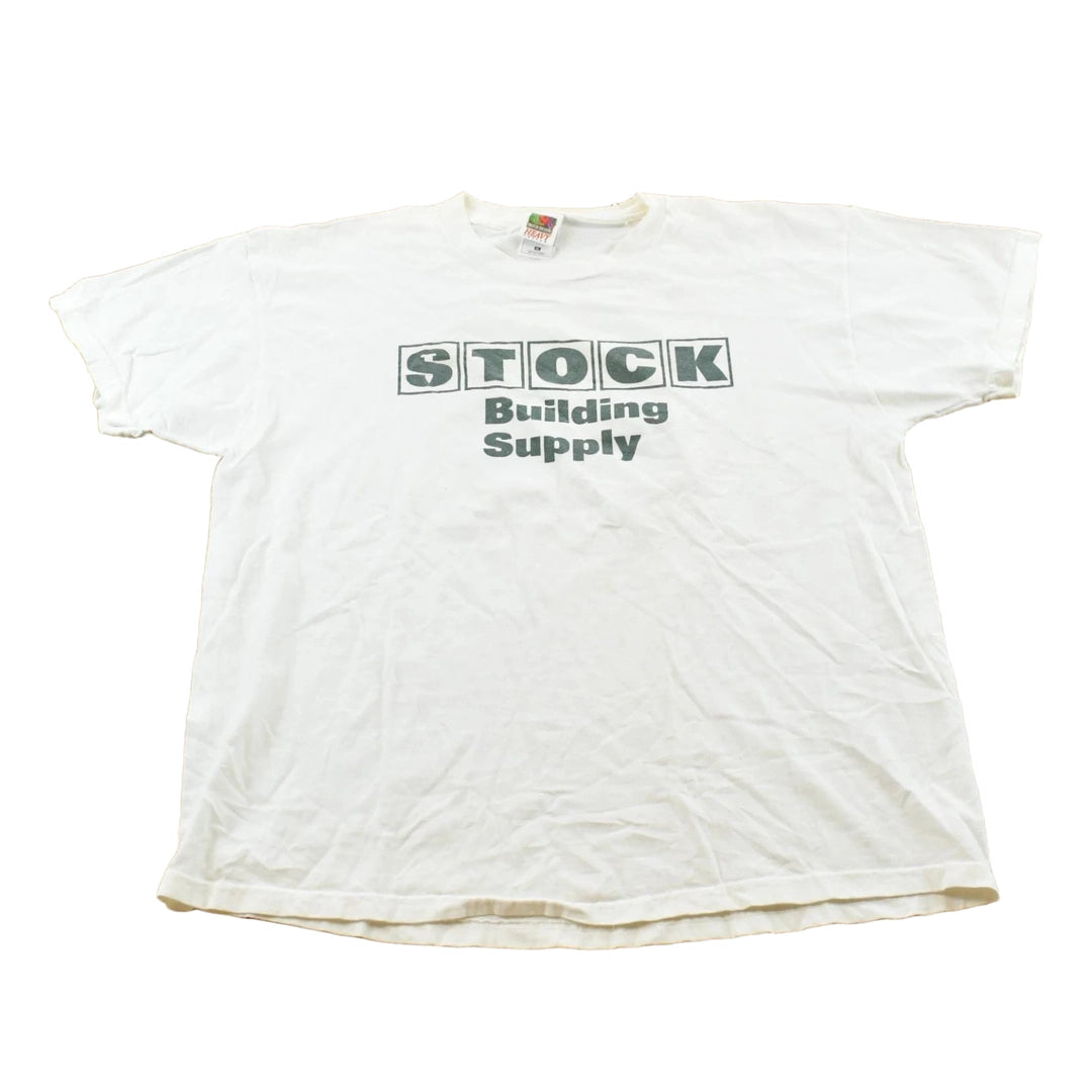 Vintage 1990s Stock Building Supply Promotional T-Shirt Men's XL