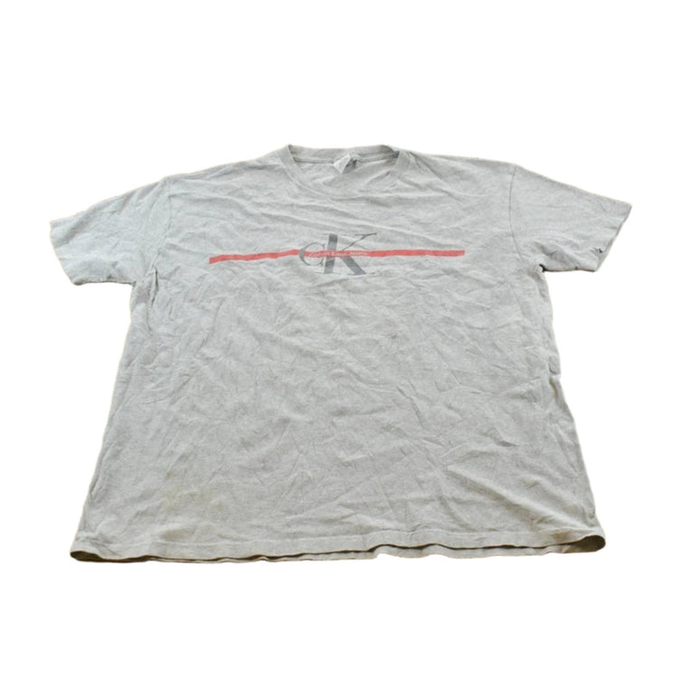 Vintage 1990s Calvin Klein Jeans Logo Graphic T-Shirt Men's XL